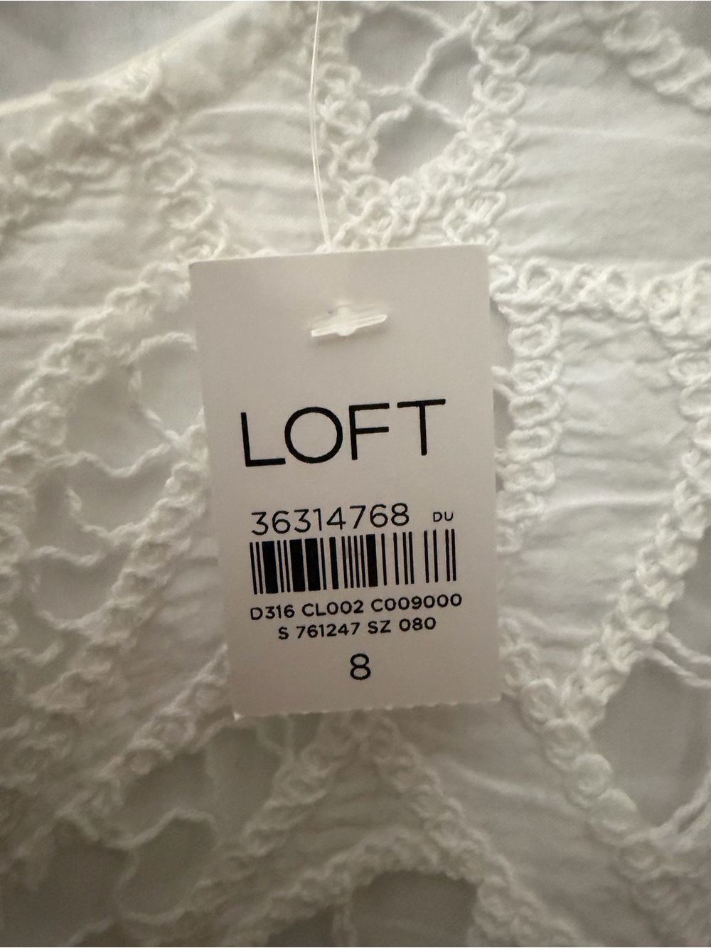 Ann Taylor LOFT White Crochet Lace Dress - Picture 4 of 8